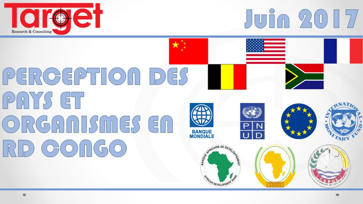 Perception des pays et organisations en RDC - Juin 2017